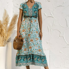 Boho summer midi dress XD21