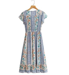 Boho summer midi dress XD21