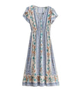 Boho summer midi dress XD21
