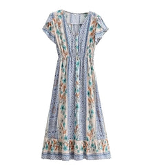 Boho summer midi dress XD21