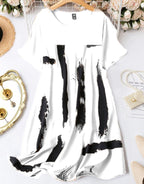 Brush Stroke Tunic Dress Curve XD21