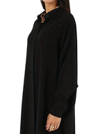 Button Up Batwing Abaya XD21