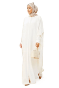 Button Up Batwing Abaya XD21