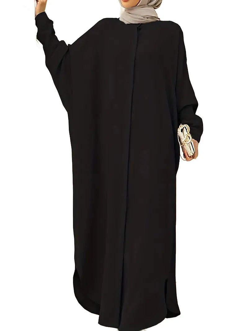 Button Up Batwing Abaya XD21