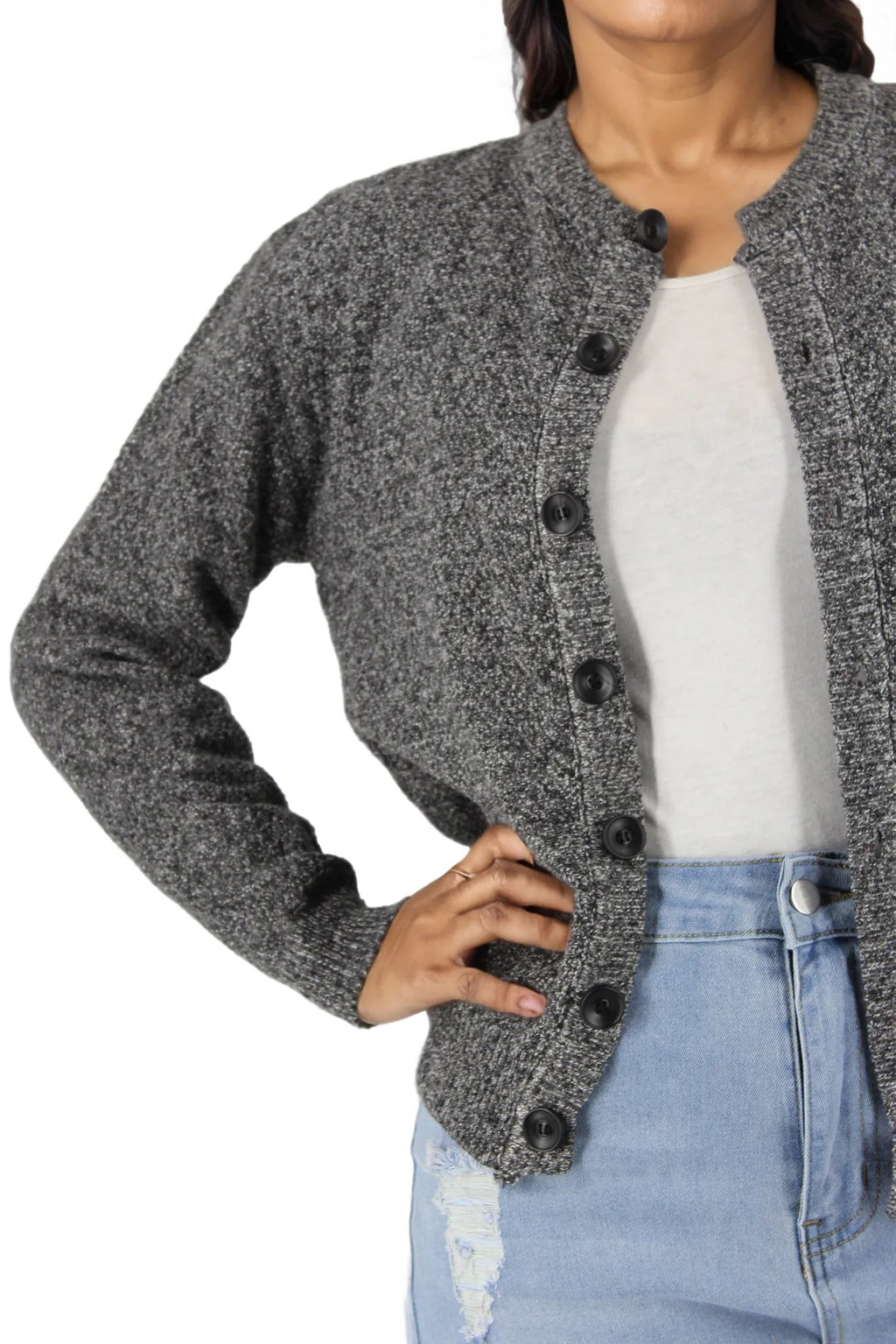 Button Up Jersey Cardigan XD21