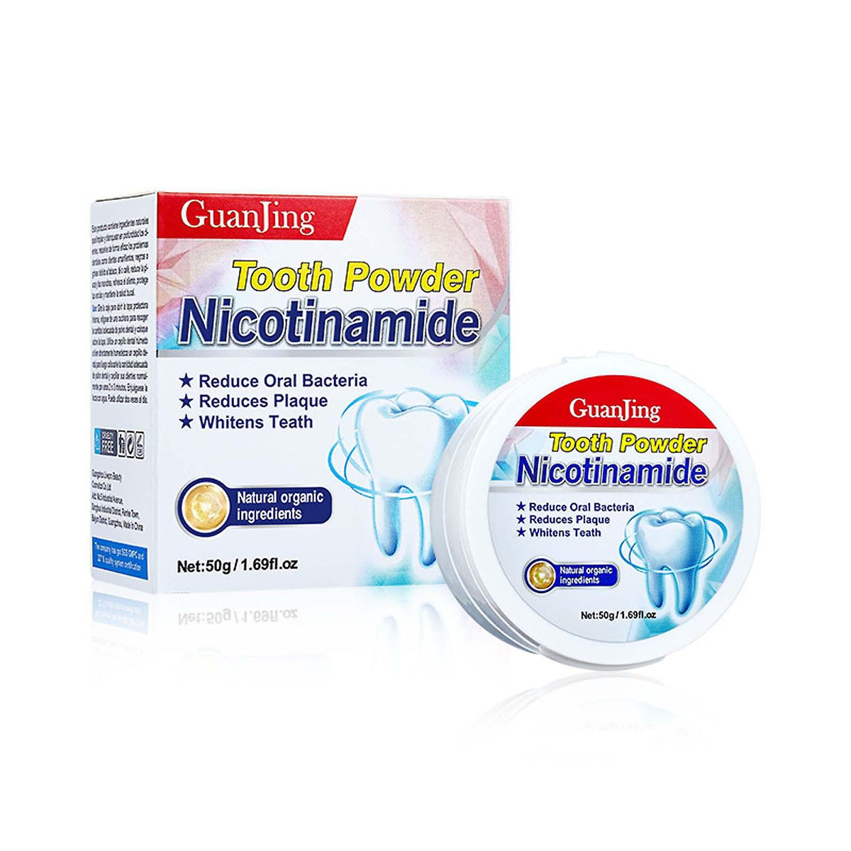 GuanJing Nicotinamide Tooth Powder - Plaque Control & Teeth Whitening