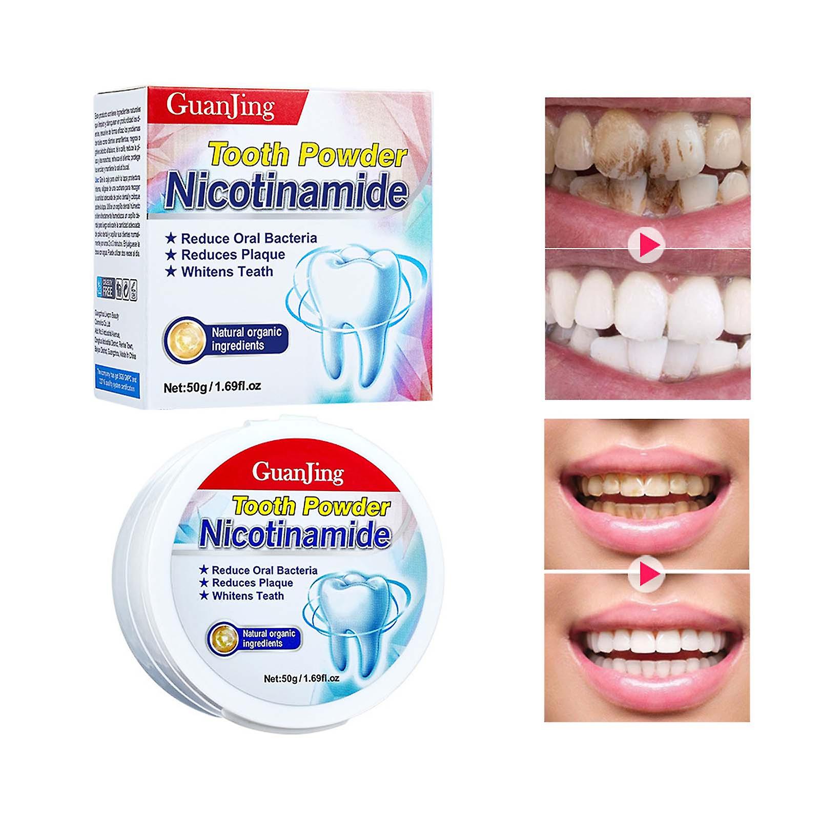 GuanJing Nicotinamide Tooth Powder - Plaque Control & Teeth Whitening