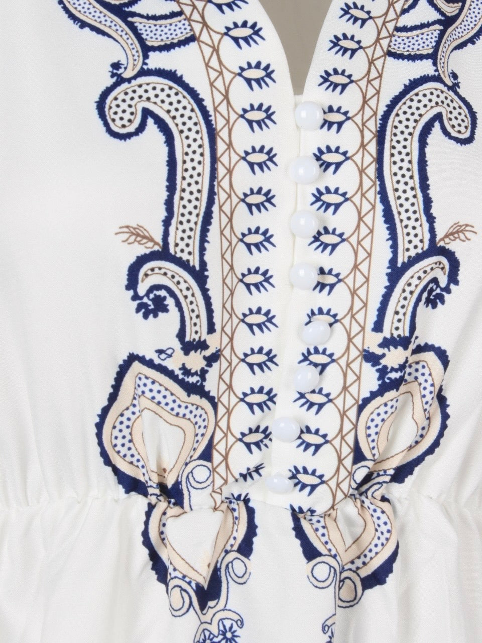 Traditional pattern maxi summer dress-XD21