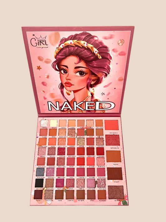60-Color 'Naked' Eyeshadow Palette - Vibrant, Long-Lasting Shades