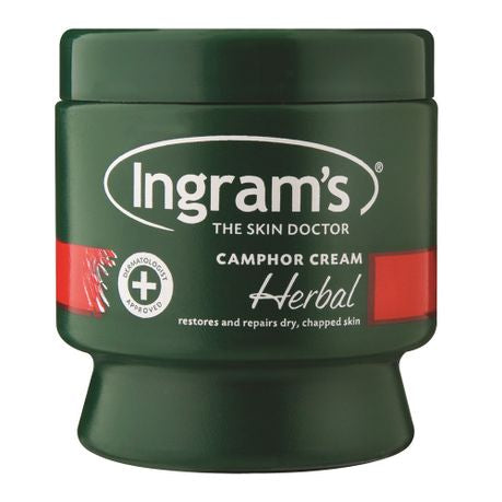 Ingram's Herbal Camphor Body Cream 150ml - Soothing & Moisturizing Skin Relief