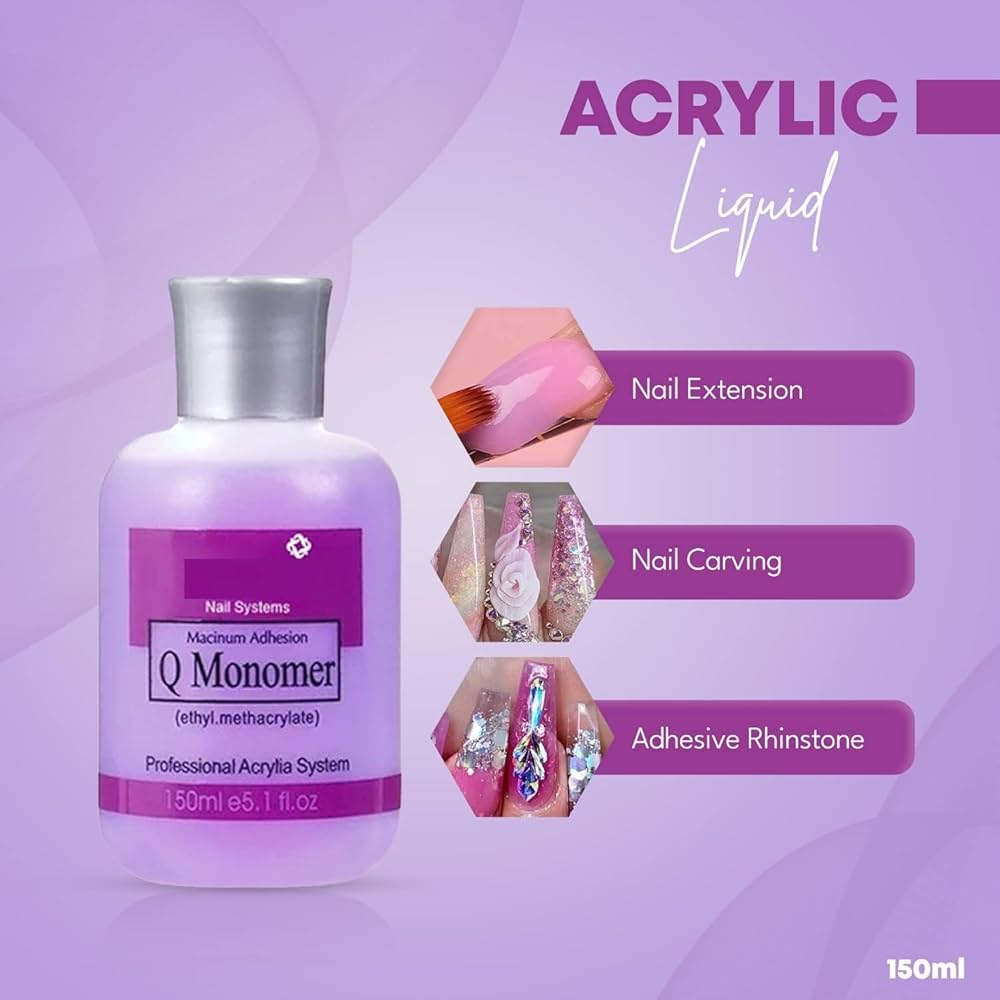 Monomer Liquid For Acrylic Nails 150ml – Professional Quality for Strong, Durable Nails