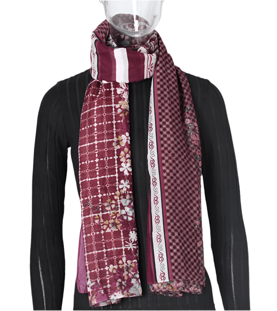 Colourful Print cotton Scarf 1pc