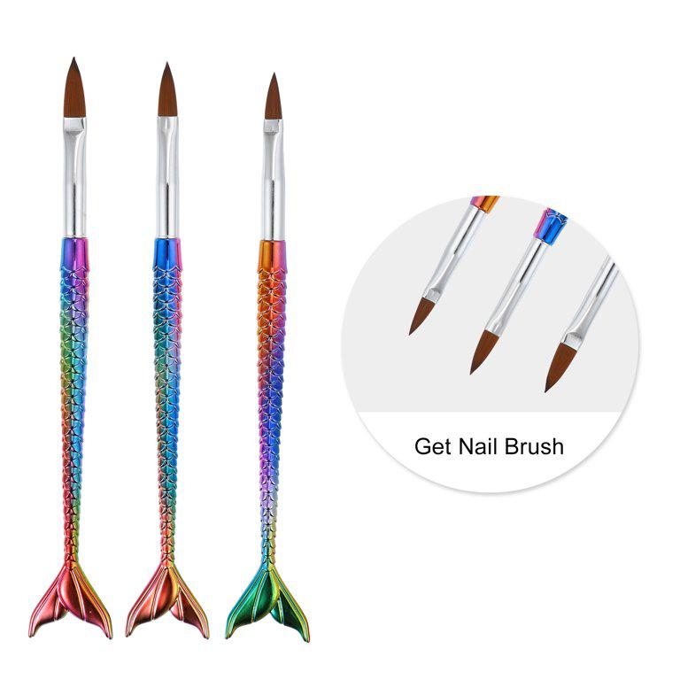 Mermaid Colourful Nail Art Brushes – Create Magical Manicure Designs