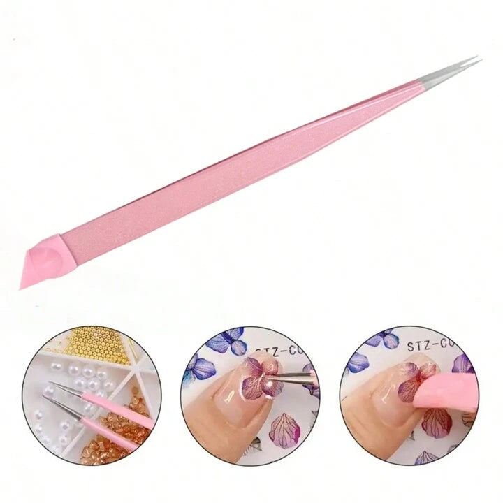 Nail Art Dotting and Carving Tool – 1 Piece (Random Color)