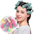 10 Plastic Lazy Heatless Hair Curlers