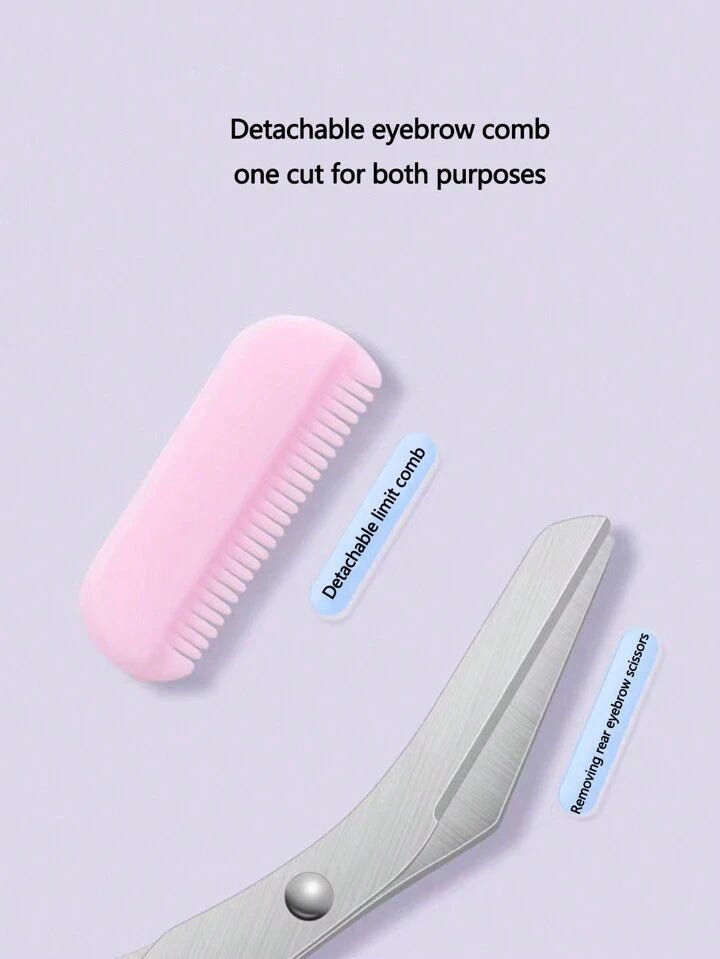 Eyebrow Scissors with Comb – Precision Trimming Tool