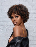 Short Curl Wig With Bangs