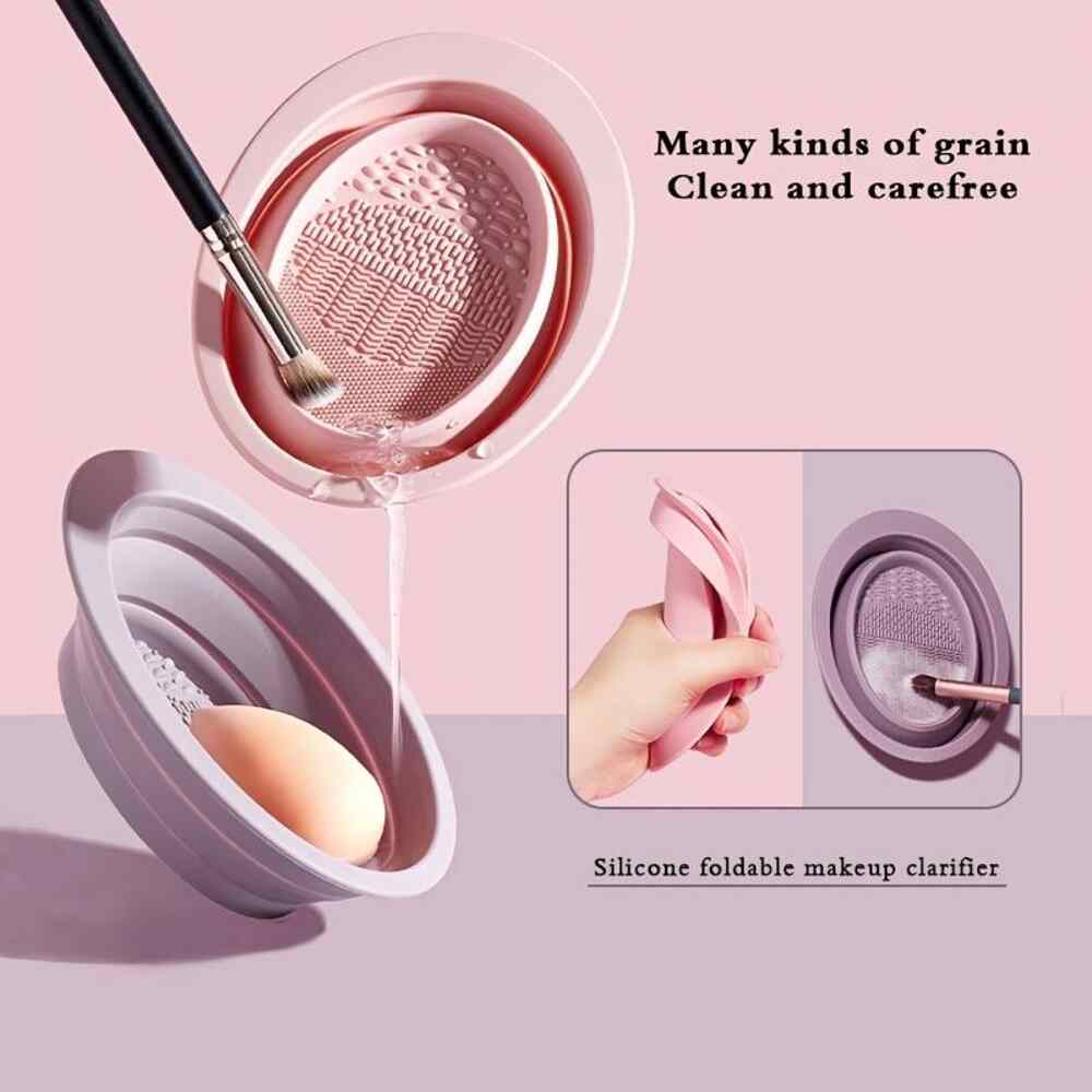 Mini Silicone Facial Cleansing Sponge – Exfoliating & Deep Clean Pad - 1pc Random