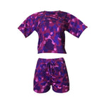 Camouflage Print Crop Top and Shorts Set XD21