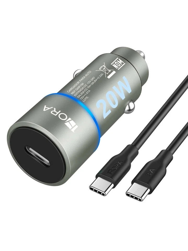 Car Charger PD Fast Charging 3A Type C Cable XD21