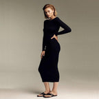 chain backless knitted dress - XD21