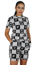 Change Game Crop Top With Shorts Set XD21