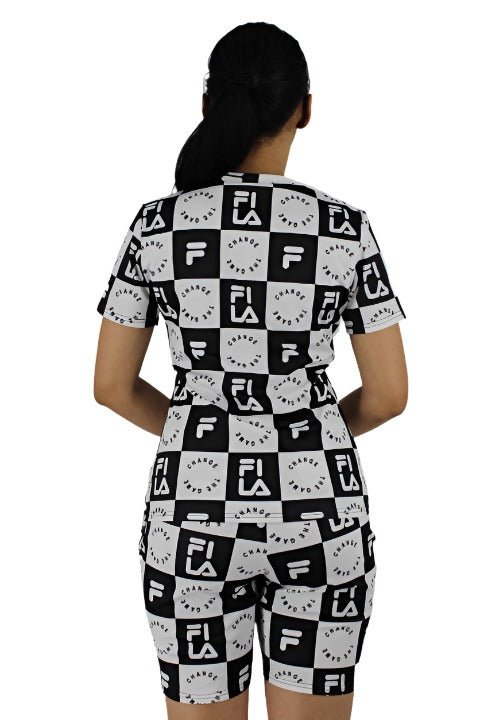 Change Game Crop Top With Shorts Set XD21