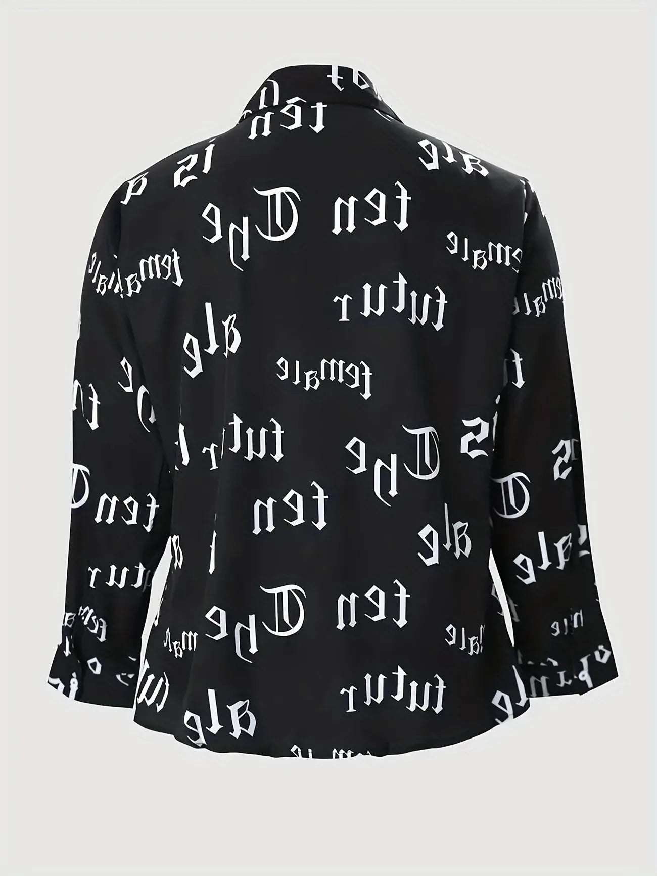 Collar Pattern Long Sleeve Shirt XD21