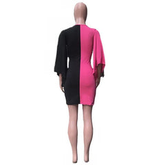 Colour block Bodycon dress - XD21