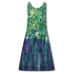 Colourful sleeveless maxi Dress XD21