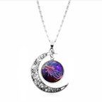 Constellation Moon Necklace Pendant XD21