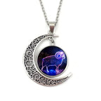 Constellation Moon Necklace Pendant XD21