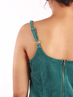 Corduroy Dungaree Mini Dress XD21