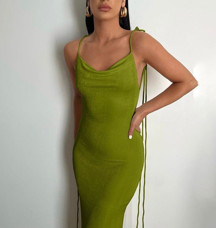 criss cross backless bodycon dress Floral Bliss: Women's Criss-Cross Backless Bodycon Dress for Summer El Canary Houze