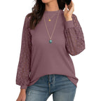 Crochet Puff Sleeve Stylish Top XD21