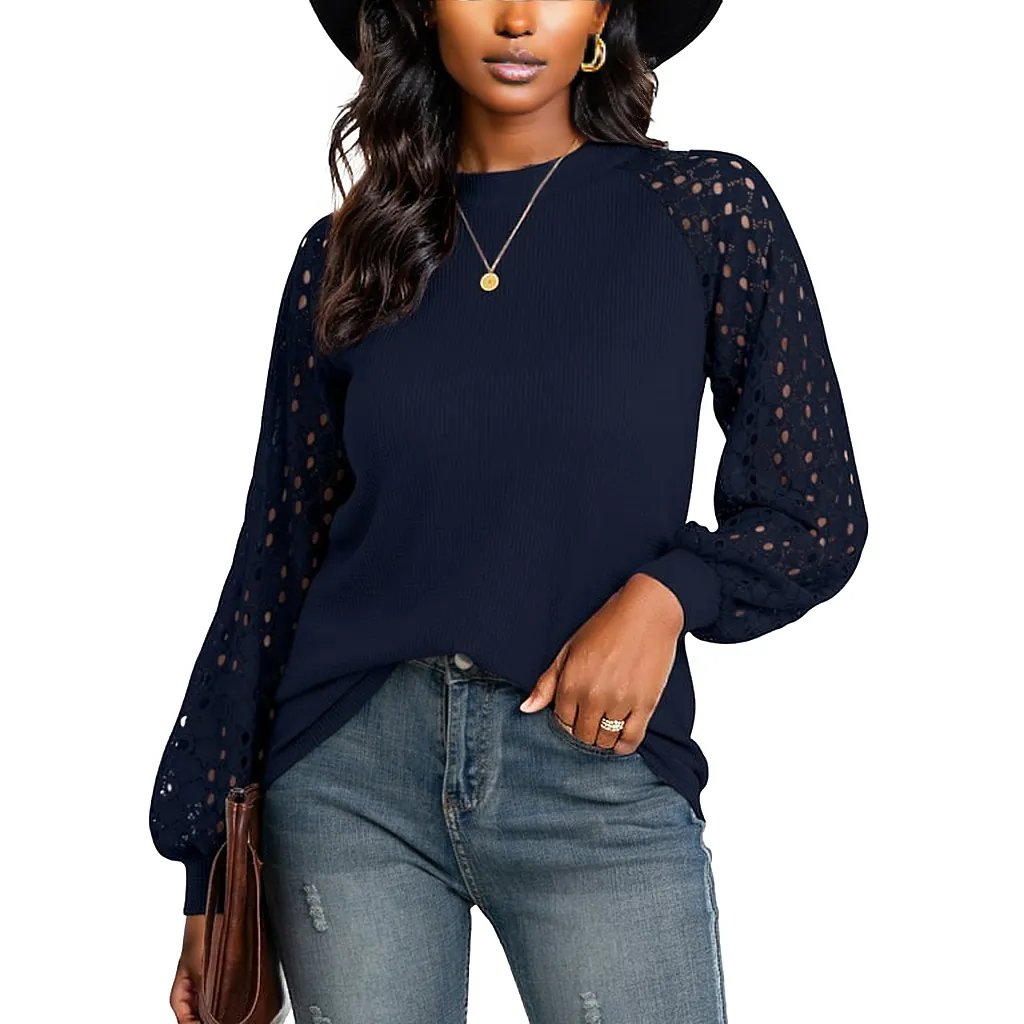 Crochet Puff Sleeve Stylish Top XD21