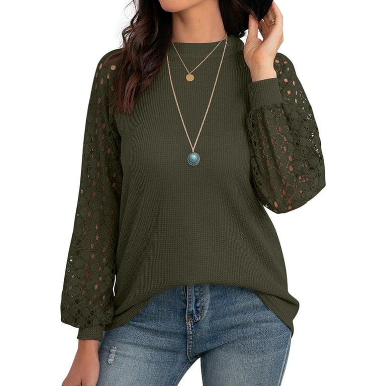 Crochet Puff Sleeve Stylish Top XD21