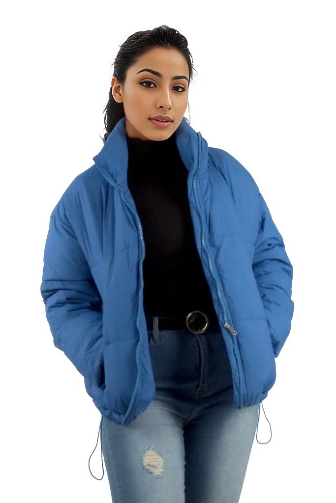 Crop Padded Winter Pocket Jacket XD21