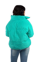 Crop Padded Winter Pocket Jacket XD21