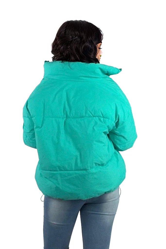 Crop Padded Winter Pocket Jacket XD21