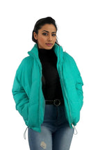 Crop Padded Winter Pocket Jacket XD21