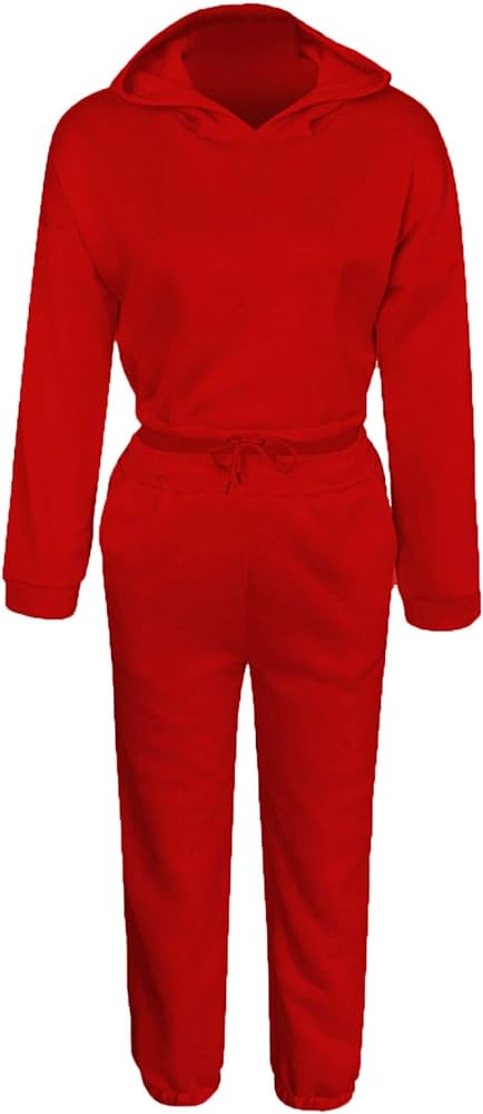 Crop Top Hoodie and Tracksuit Pants Set XD21