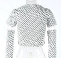 Crop Top With Arm Sleeves Set XD21