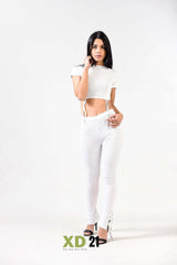 2pcs short top and tight pants suit - XD21