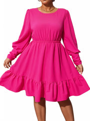 Curve Ruffle Hem Dress XD21