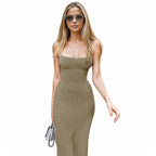 Cut Out Backless Bodycon Slim Dress XD21