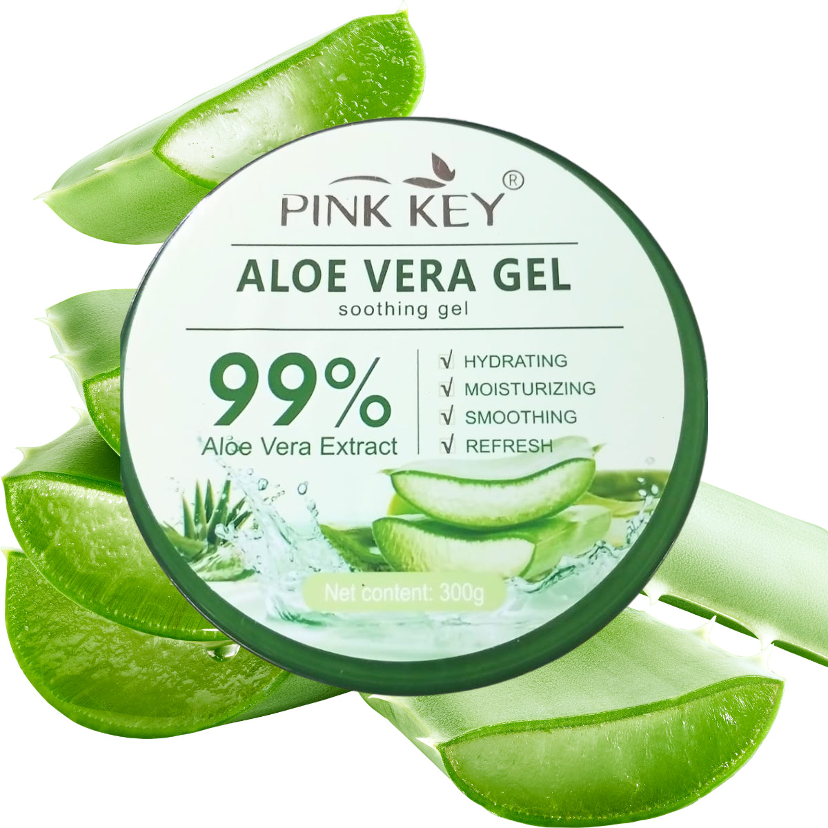 Pink Key Aloe Vera Sooting Gel 300g