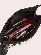 Tweede Check Cosmetic Bag with Bow - Chic & Elegant Organizer