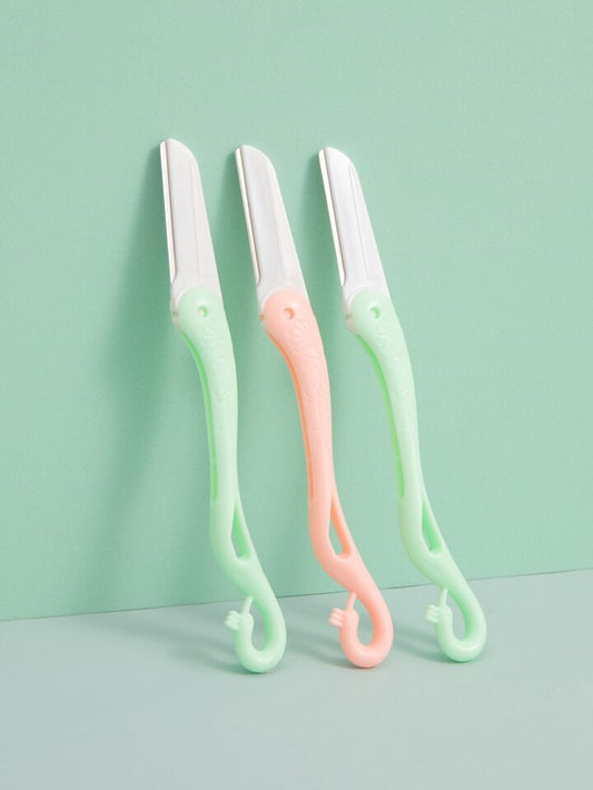Random Facial Razor 1pc with 3 Refills – Precision Trimmer for Eyebrows & Face