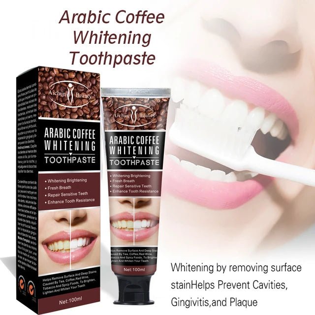 Aichun Beauty Arabic Coffee Whitening Toothpaste 100ml - Brighten Your Smile